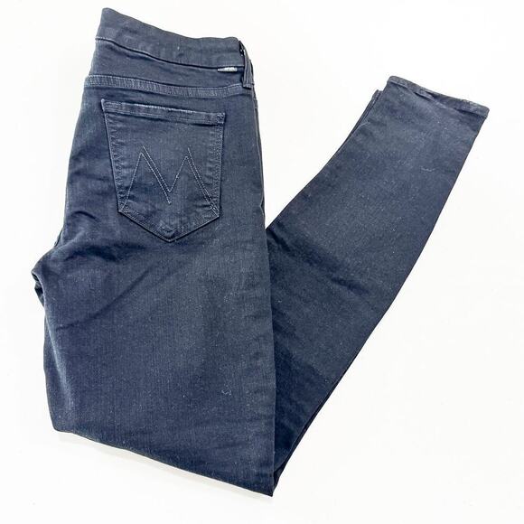 Mother The Looker Not Guilty Black Denim Jeans Stretchy Size 29 - Picture 9 of 9